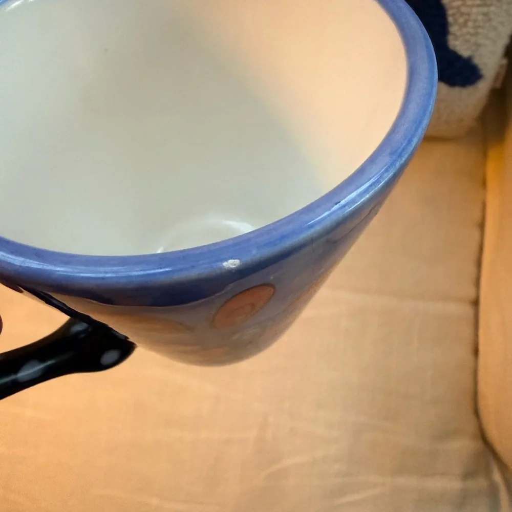 Vintage Hand painted by Milson & Louis Colorful Cat Design Ceramic single Mug - Picture 6 of 9